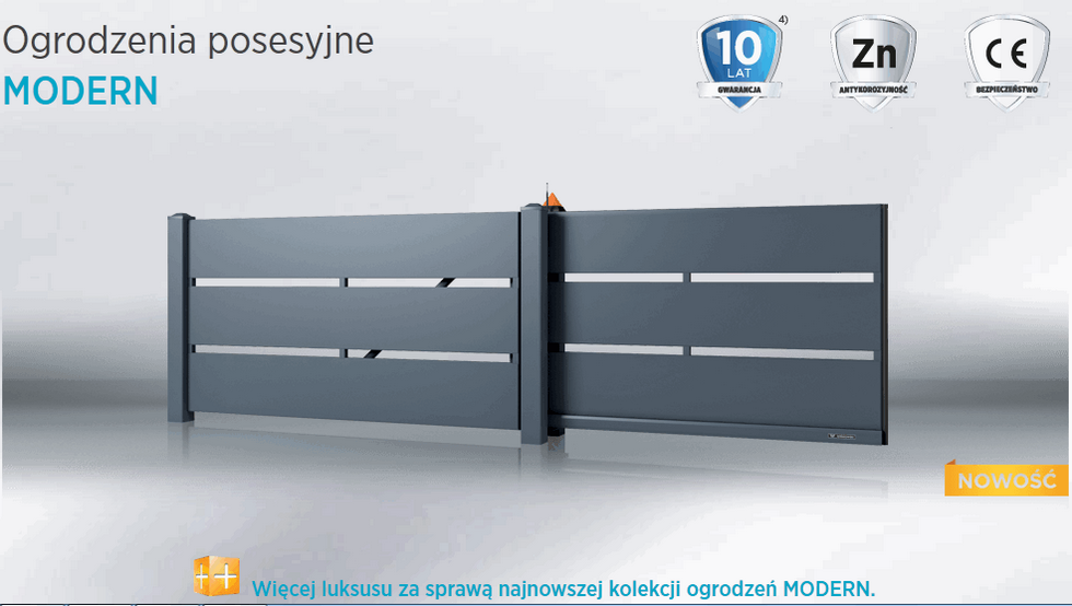 Ogrodzenia posesyjne MODERN